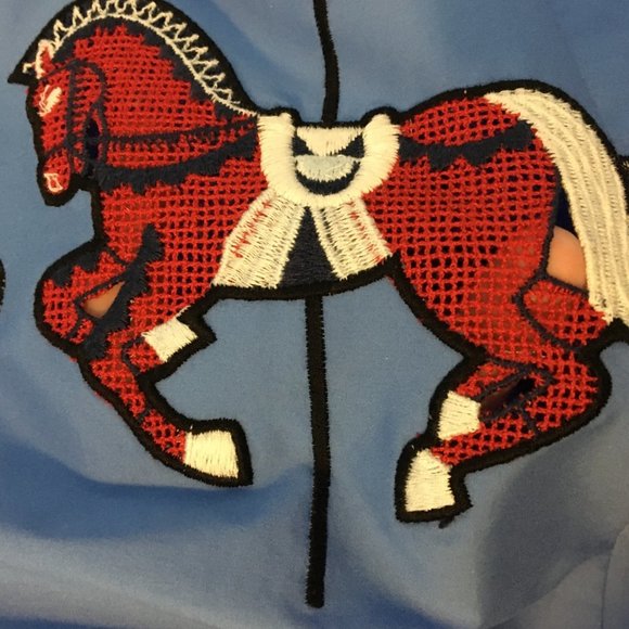 Plus Size Skirt Pockets, Novelty Print Skirt, Circus Skirt, Embroidered Skirt - Picture 7 of 14